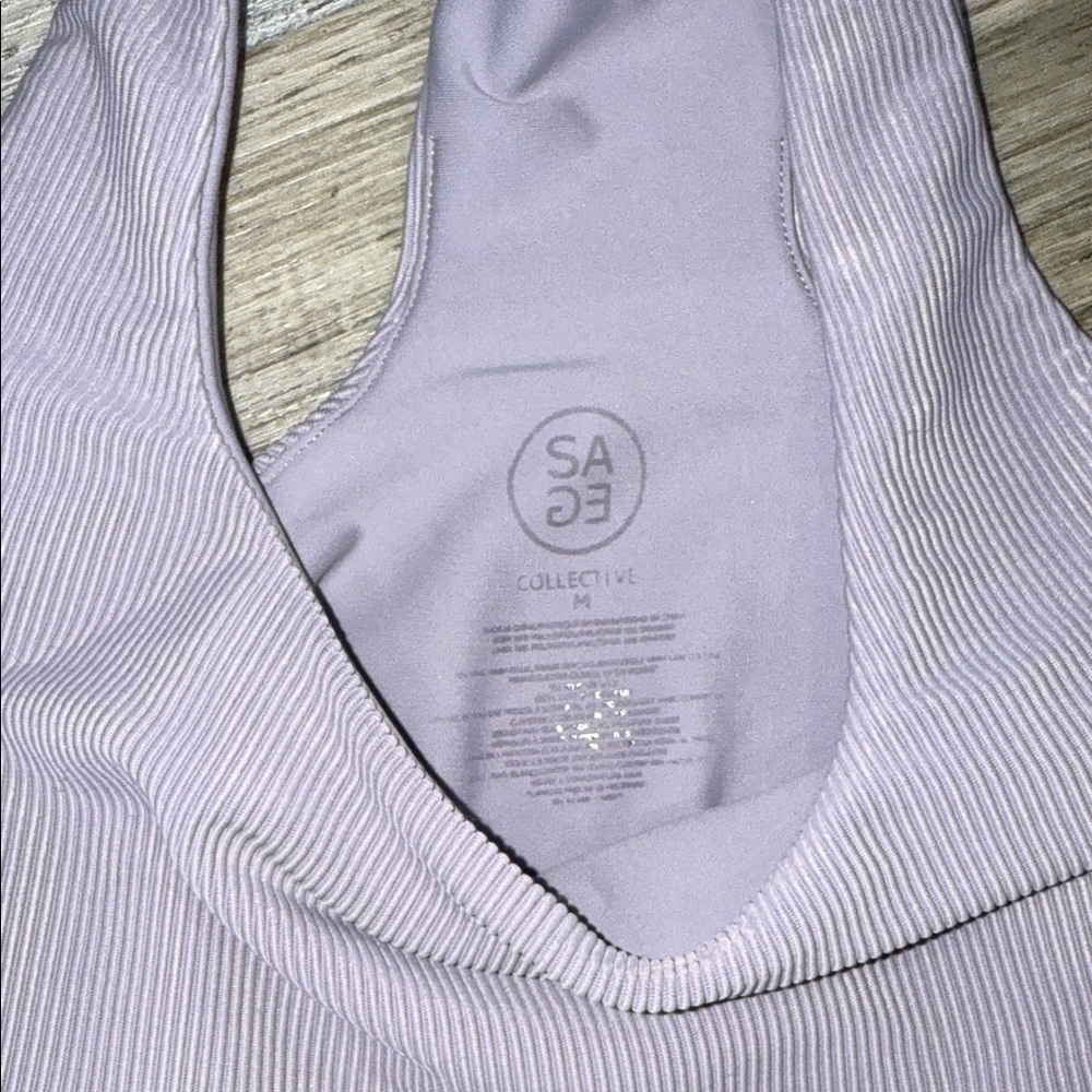 Lilac Racerback Sports Bra - Picture 2 of 4